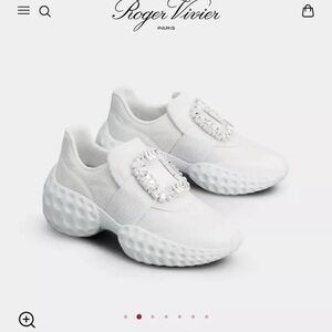 Roger Vivier Viv Run Light Sneakers in fabrics